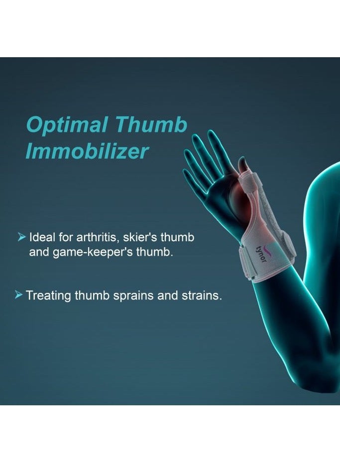 Tynor Thumb Spica Splint, Grey, Universal Size, 1 Unit  - Image 2