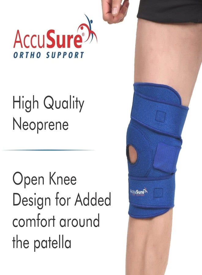 AccuSure neoprene Open Patella Knee Support For Men & Women - Image 3