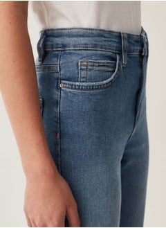 Ovs OVS Flare-Fit, High-Rise Jeans With Fading  - Image 4