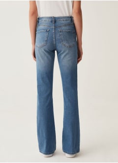Ovs OVS Flare-Fit, High-Rise Jeans With Fading  - Image 3
