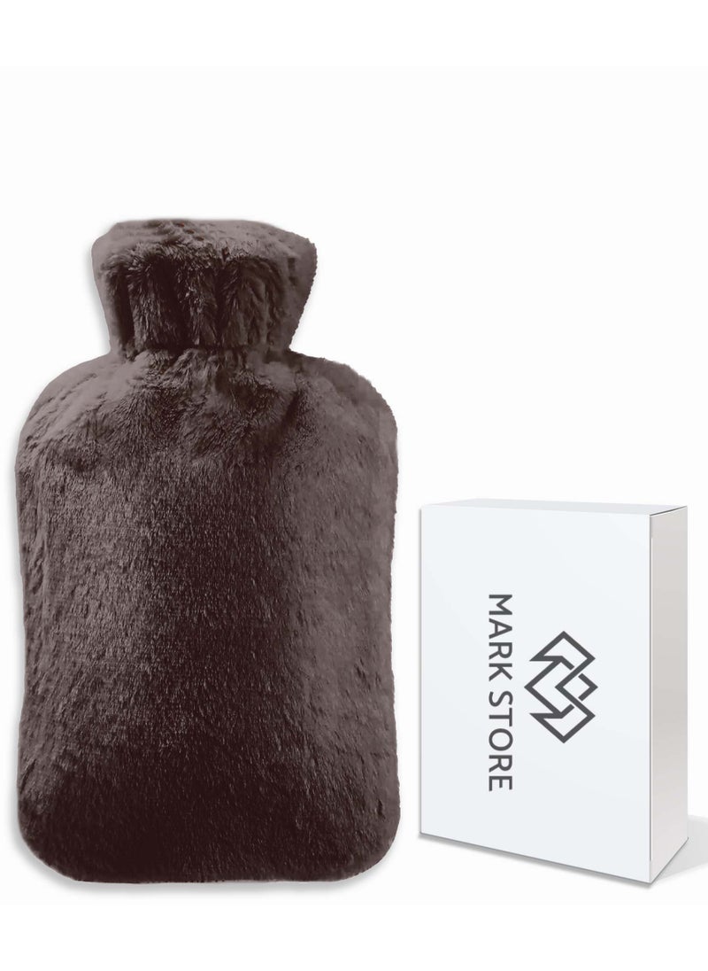 MARK STORE Hot Water Bag, Bottle with Soft Hand Pocket Cover, 2Liter, For Pain Relief, Neck & Shoulders, Feet Warmer, Menstrual Cramps, Hot & Cold  - Image 1