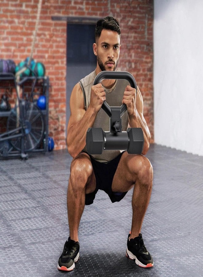 Kipika Kettlebell Handle Steel Converter Handle, Adjustable Dumbbell Grip Handle, Grip Handle Attachment for Dumbbells, High-Strength Steel Grip Handle for Home Gym Weight Lifting - Image 2