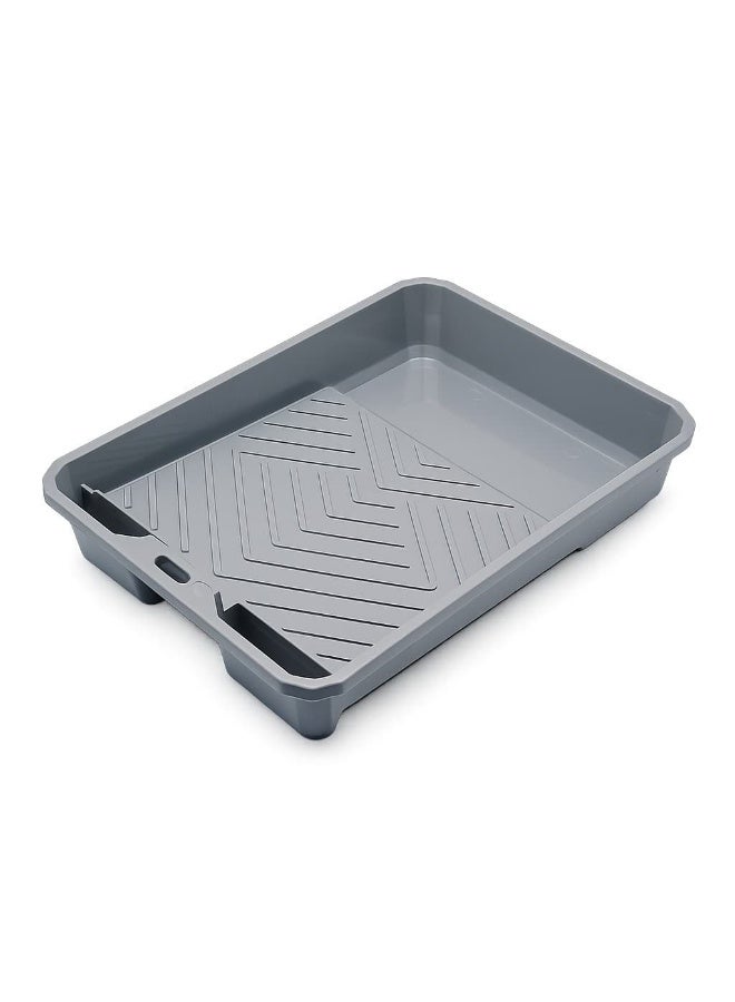 Tower 9-Inch Heavy Duty Plastic Paint Roller Tray - Grey | Durable Paint Basin for Professional & DIY Home Painting - Image 2