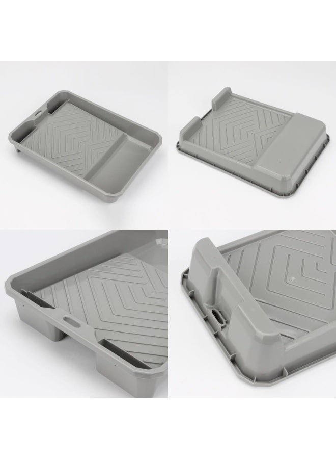 Tower 9-Inch Heavy Duty Plastic Paint Roller Tray - Grey | Durable Paint Basin for Professional & DIY Home Painting - Image 3