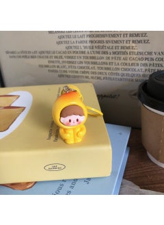Generic 3D Fruit Bell Keychain Cute Students Accessory GiftThird generation three-dimensional fruit zaizai keychain [leg mango] Third generation three-dimensional fruit zaizai keychain [leg mango] 
