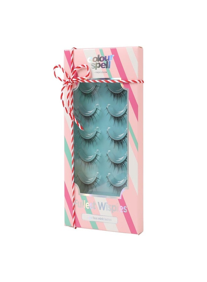 Profusion Cosmetics Colourspell Fullest Wispies 5 Pair Faux Mink Lashes, Wispy Eyelashes to Achieve Eye Catching Look, Vegan and Cruelty Free - Image 3