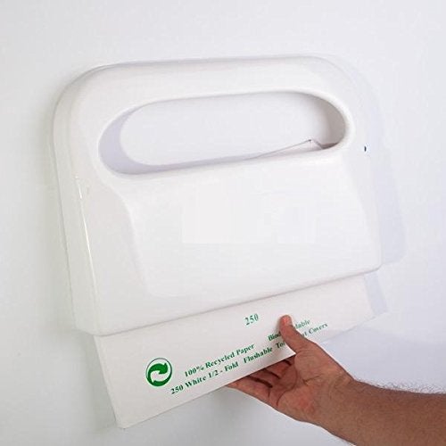 PUFFIN Plastic Toilet Seat Cover Dispenser(10 cm x 10 cm x 5 cm, White, Pack of 1) - Image 4