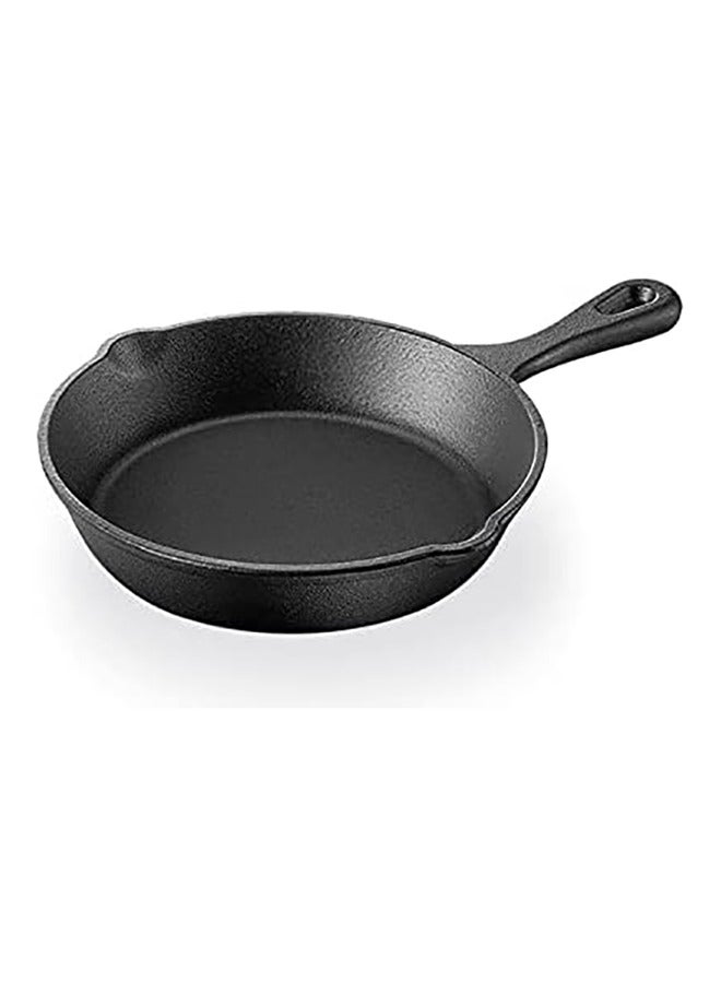 BLACKSTONE Cast Iron Skillet Pre-Seasoned Die Cast Iron Skillet Compatible with Gas Induction Oven and Grill 25 CM  - Image 1
