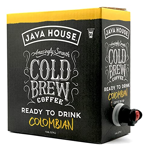 Java House Cold Brew Coffee On Tap 128 Fluid Ounce Box Not a Concentrate No Sugar Ready to Drink Liquid Colombian Roast - Image 5