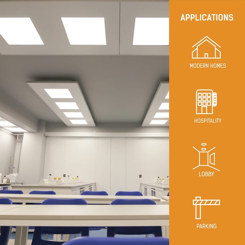 WIPRO Wipro Garnet 40W 2x2 LED Panel for Home Office 2 feet x 2 feet Backlit Panel Cool White Light 6500K Recessed Panel for FalseCeiling Aluminium Housing for Efficient Performance Pack of 1  - Image 3