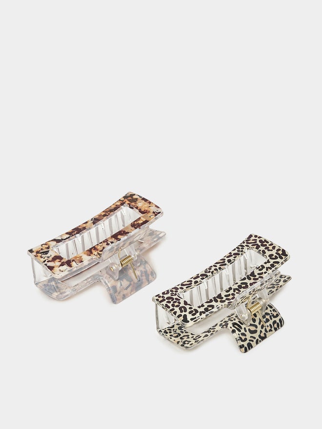 Styli Styli Set of 2 - Animal Print Claw Clip  - Image 4
