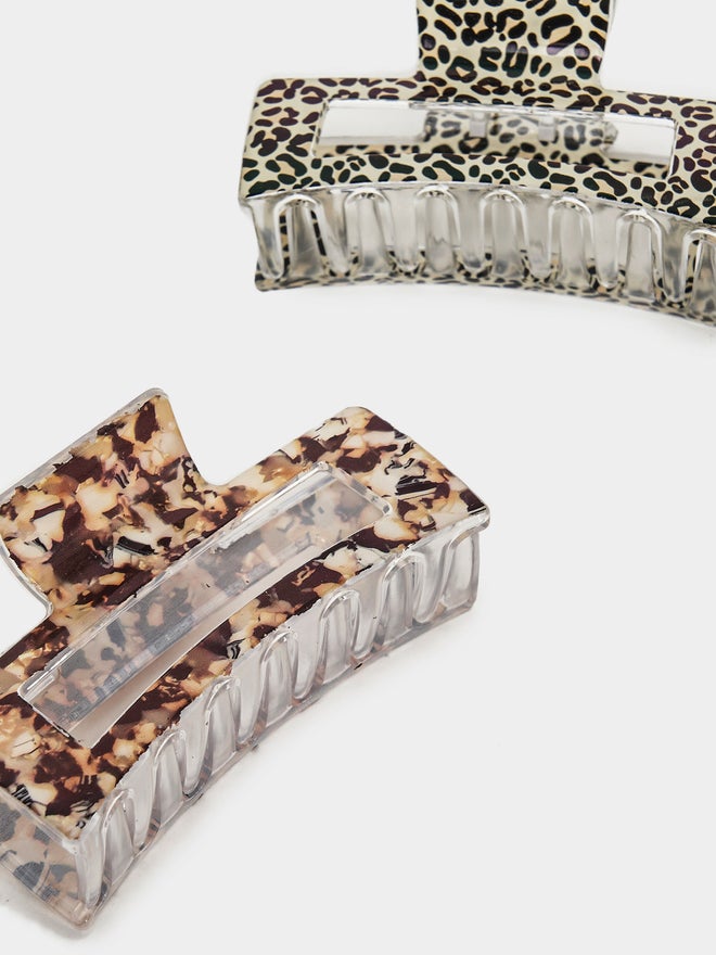 Styli Styli Set of 2 - Animal Print Claw Clip  - Image 5
