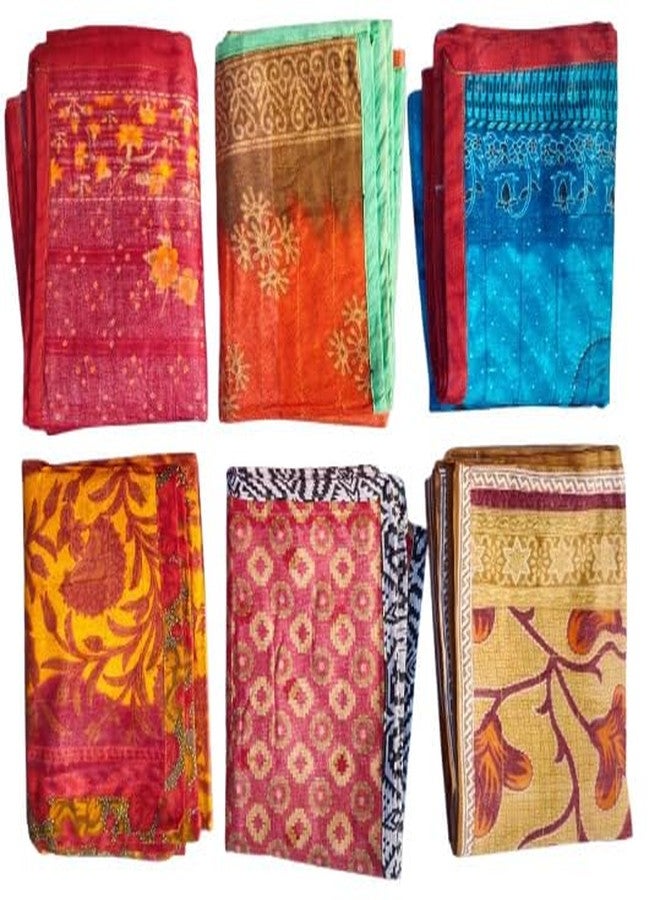 NILU CRAFT Baby Kantha Sheets, Pack of 6, 35 x 26 inch, 0-2 Years, (Machine Stitch) - Image 1