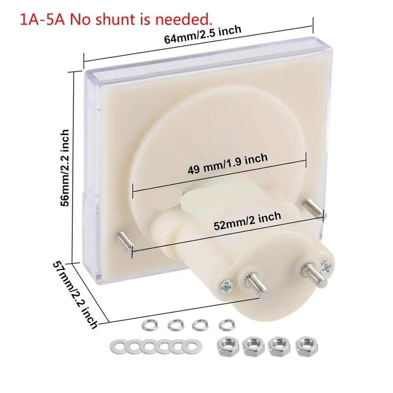 Analog Current Panel Meter Ammeter DC 5A For Circuit Testing Ampere Tester Gauge - Image 5