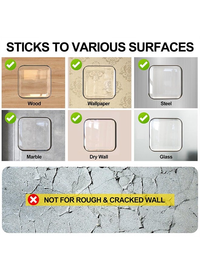 ACTION - Door Stoppers Wall Protector, 6 PCS Silicone Door Knob Wall Protector with Strong Self-Adhesive Backing, Upgraded Thickened Reusable Door Bumper - Ideal for Wall Protector and Noise Reduction (White) - Image 1