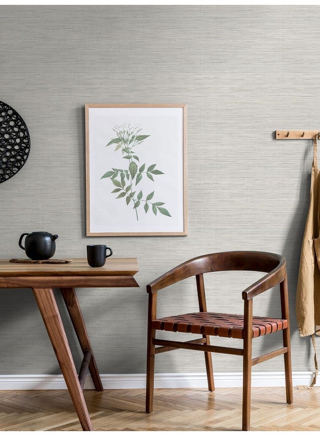 NuWallpaper Nus3960 Crossweave Peel & Stick String Wallpaper Grey - Image 2