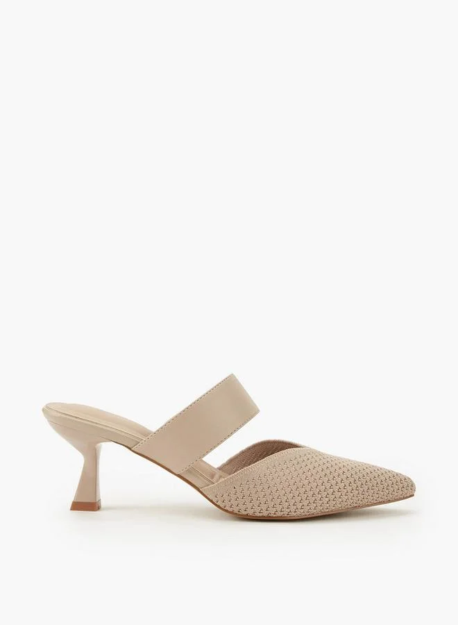 Flora Bella By Shoexpress BEIGE Women Flared Heel Shoes for Women | Best Price UAE