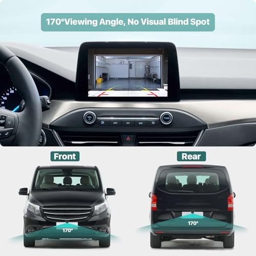 GreenYi AHD1080P Backup Camera with Video Format Switch Button, GreenYi Reverse Rear/Front/Side View Cam, Adjustable Fisheye Lens, Waterproof Night Vision 170 Degree Wide View - Image 4