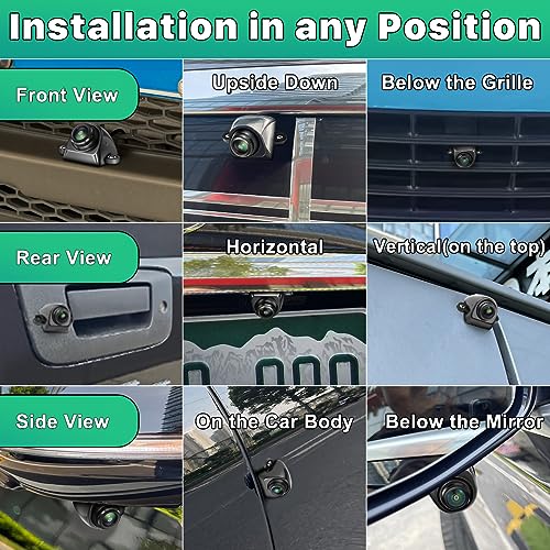 GreenYi AHD1080P Backup Camera with Video Format Switch Button, GreenYi Reverse Rear/Front/Side View Cam, Adjustable Fisheye Lens, Waterproof Night Vision 170 Degree Wide View - Image 5
