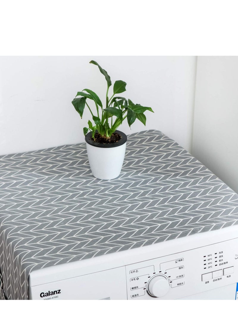KASTWAVE Washing Machine Cover, Anti Stain Waterproof Washer and Dryer Covers for The Top, Multi Purpose Top Covers, Universal Anti Slip Refrigerator Fridge Dust Cover with Storage Bag - Image 5