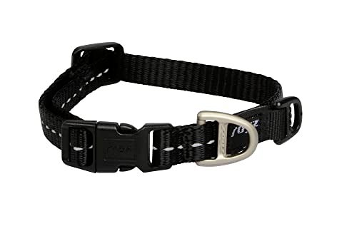 Rogz Reflective Dog Collar for Medium Dogs, Adjustable from 12-17 inches, Blue - Image 3