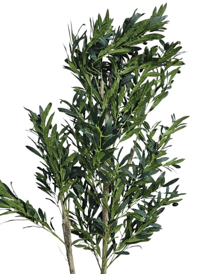 AL KHALDIYA Fruitful olive tree with a large golden pot, attractive design, make your home more elegant, 185 cm - Image 4