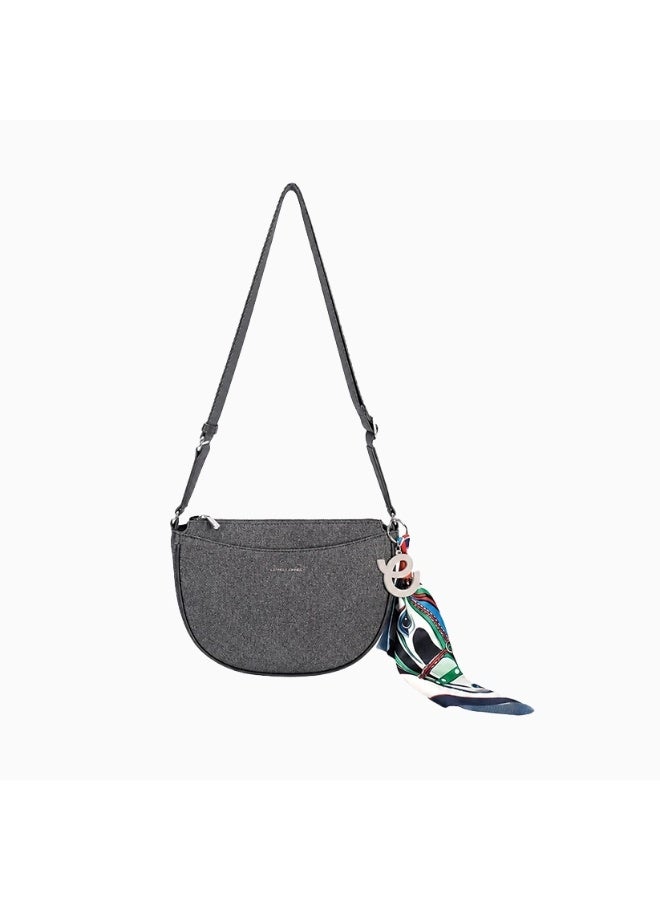 David Jones summer crossbody bag model cm8292 | faux leather bag with long adjustable strap | moon style design crossbody bag for everyday use
