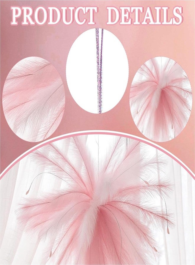 Maysing 120 Pcs Pink Pampas Grass Party Decoration for Wedding Home Fireworks Design DIY Artificial Pampas Grass Hanging Decoration for Crafts Bedroom Wedding Bridal Shower Garden Outdoor Photo Props - Image 4