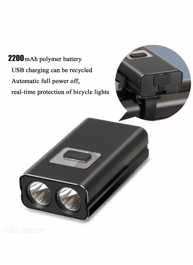 Y&D Bike Headlight. 600 Lumen Output, 6 Light Modes, 2200 mA USB Rechargeable Charging, IPX6 Waterproof Aluminum Alloy Bicycle  - Image 3