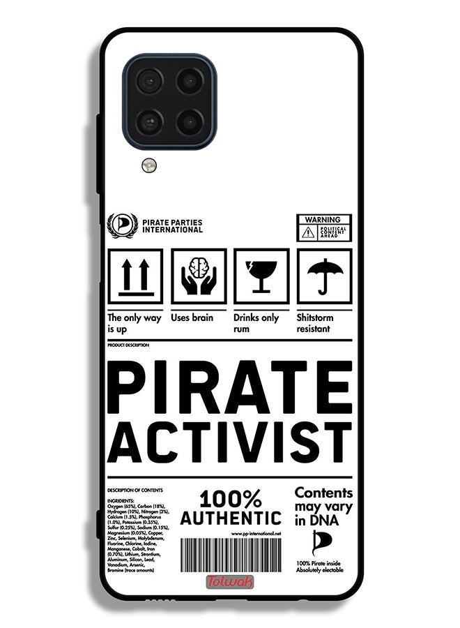 Tolwak Samsung Galaxy M22 Protective Case Cover Private Activist Sticker - Image 2