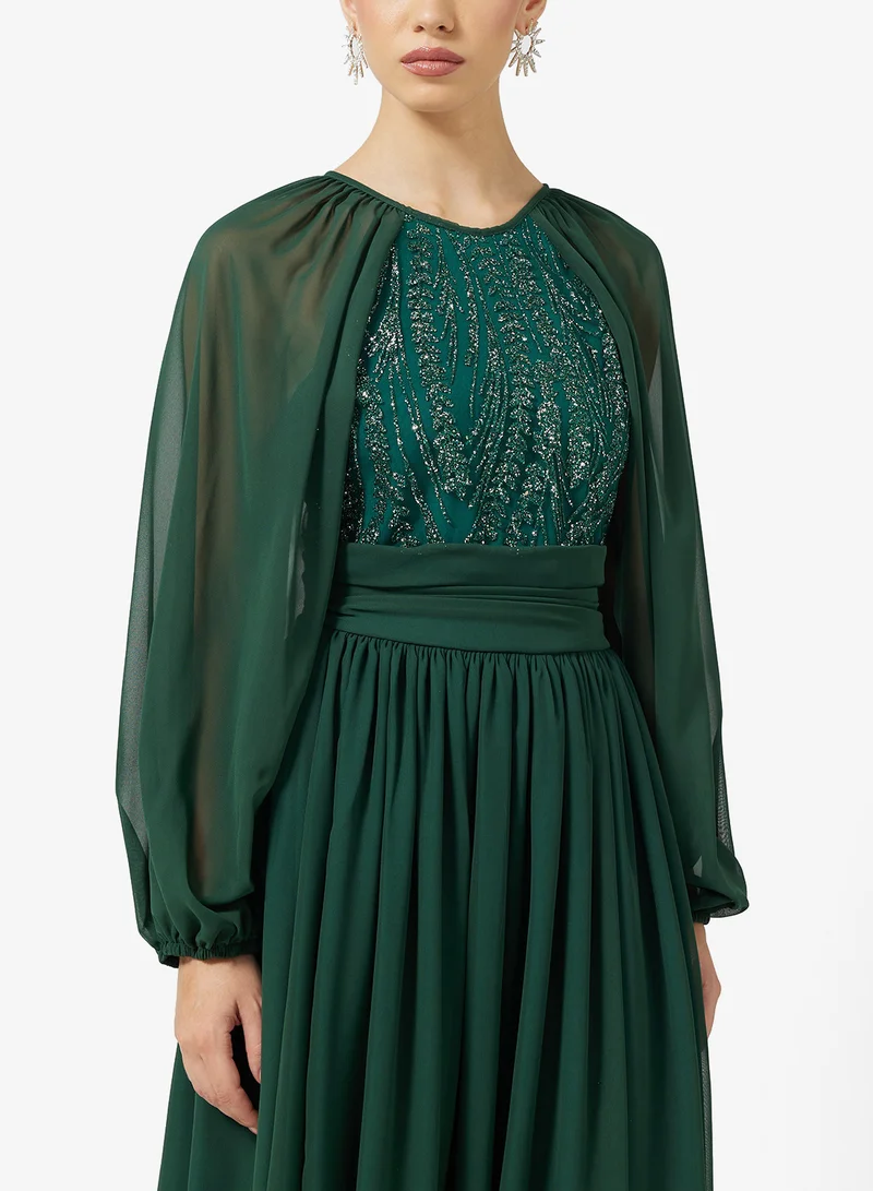 Khizana A-line Dress With Embellished Bodice
