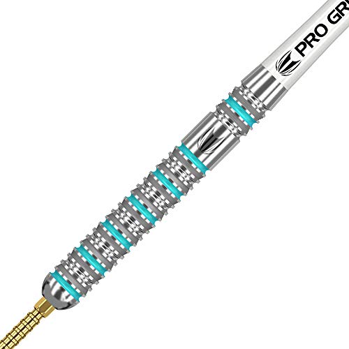 Target Darts Rob Cross Gen 2 23G 90% Tungsten Swiss Point Steel Tip Darts Set, Silver, Aqua and White - Image 2