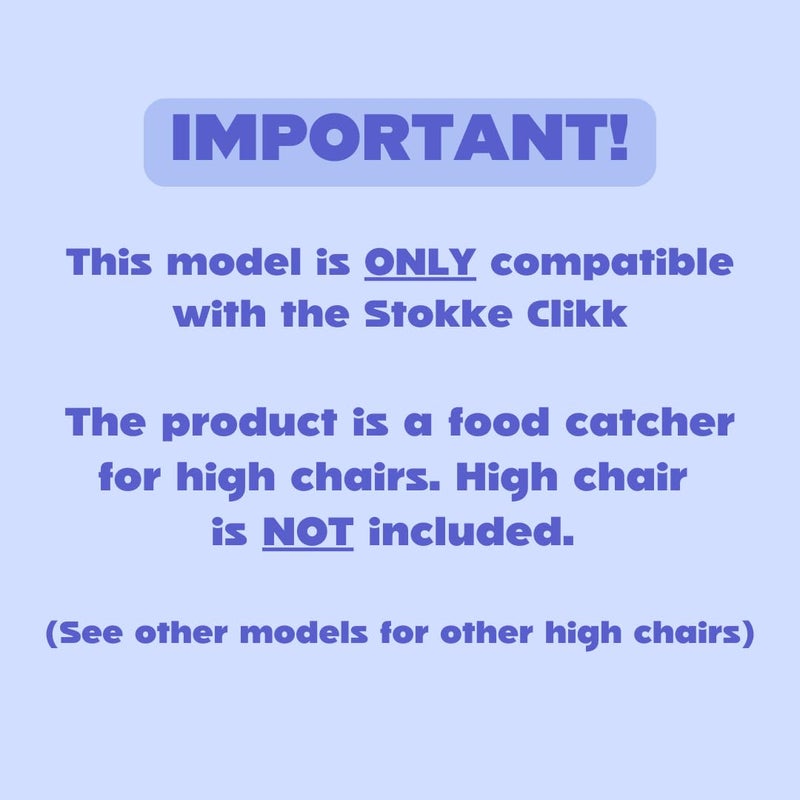 CATCHY -Food Catcher-Compatible with Stokke Clikk High Chair +11 Other High Chairs-Highchair Sold Separately-Baby & Toddler Food & Mess Catcher-Premium Linen Inspired -Under High Chair Accessory - Image 2
