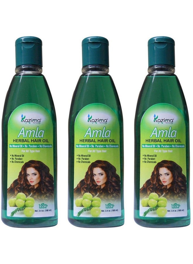 KAZIMA Amla Herbal Hair Oil Ideal For Hair Fall Repair Oil & Hair Fall Controll (100Ml) (Pack Of 3) - Image 1