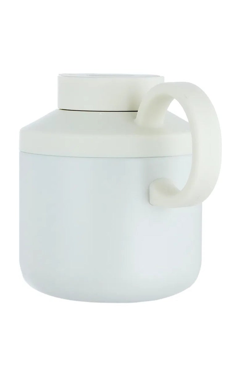 Alsaif Gallery Hala Timeless Thermos, 0.6L, Stainless Steel Inner Carrier, Stainless Steel Outer Body, Pressurized - Cream - Image 2