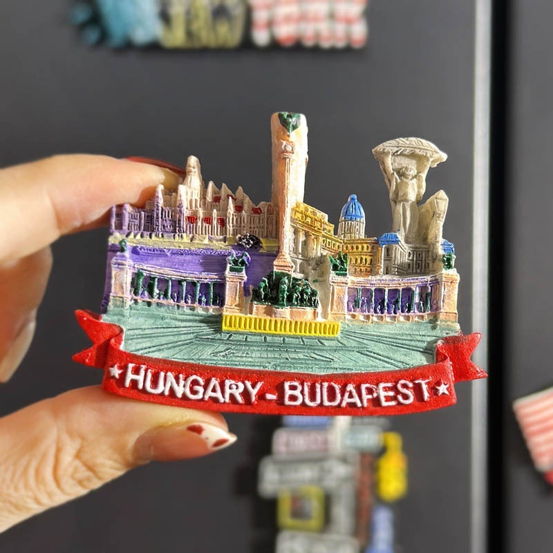 3D World Map Fridge Magnets - Creative Travel Souvenirs from Europe - Image 1