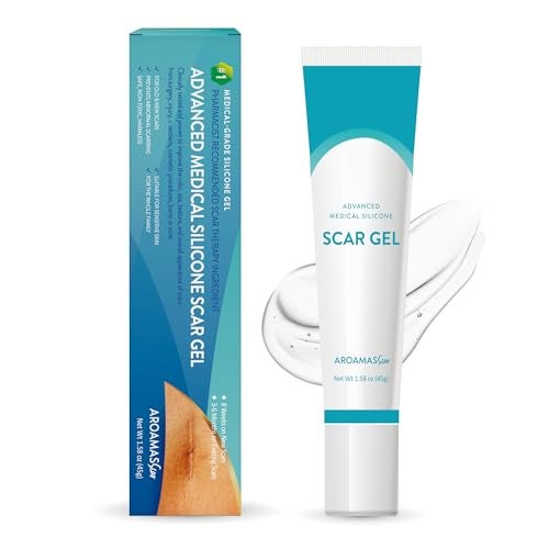 Aroamas Scar Advanced Scar Gel MedicalGrade Silicone Scar Gel to Help Improve The Appearance of Scars and Stretch Marks for Face Body 45g - Image 2