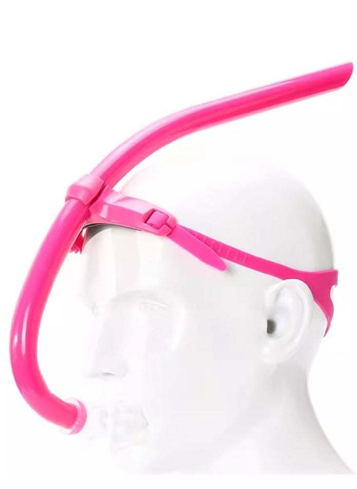 CONQUEST Front Swimming Snorkel Breathing Tube Silicone Mouth Piece, Pink  - Image 2