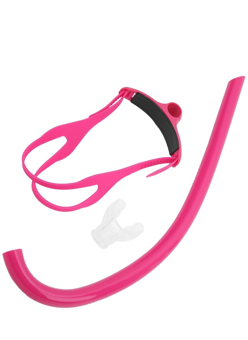 CONQUEST Front Swimming Snorkel Breathing Tube Silicone Mouth Piece, Pink  - Image 3