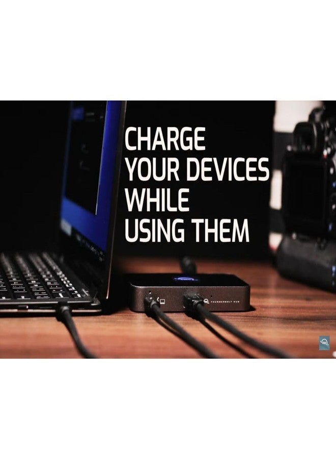 أو دبليو سي محطة إرساء OWC Thunderbolt Hub، رمادي/أسود، Thunderbolt 4، USB-A - Image 4