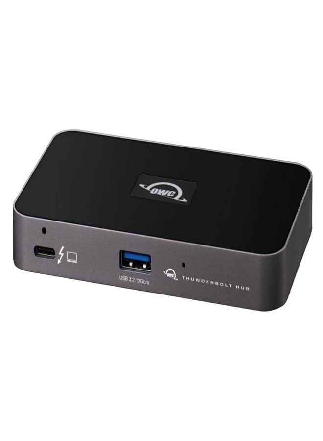 أو دبليو سي محطة إرساء OWC Thunderbolt Hub، رمادي/أسود، Thunderbolt 4، USB-A - Image 1