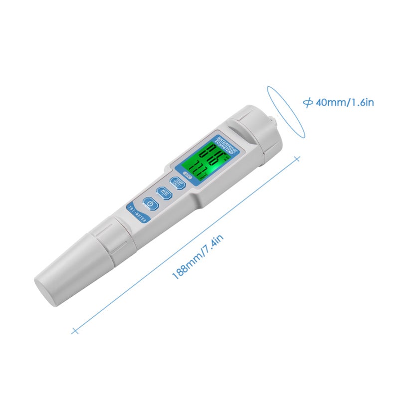 New Professional 3 in 1 Multi-parameter Water Quality Tester Monitor Portable Pen Type pH & EC & TEMP Meter Acidometer Water Quality Analysis Device - Image 3
