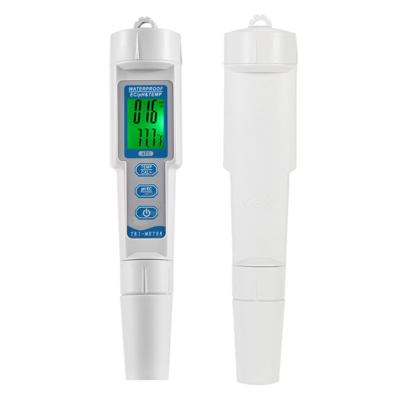 New Professional 3 in 1 Multi-parameter Water Quality Tester Monitor Portable Pen Type pH & EC & TEMP Meter Acidometer Water Quality Analysis Device - Image 2