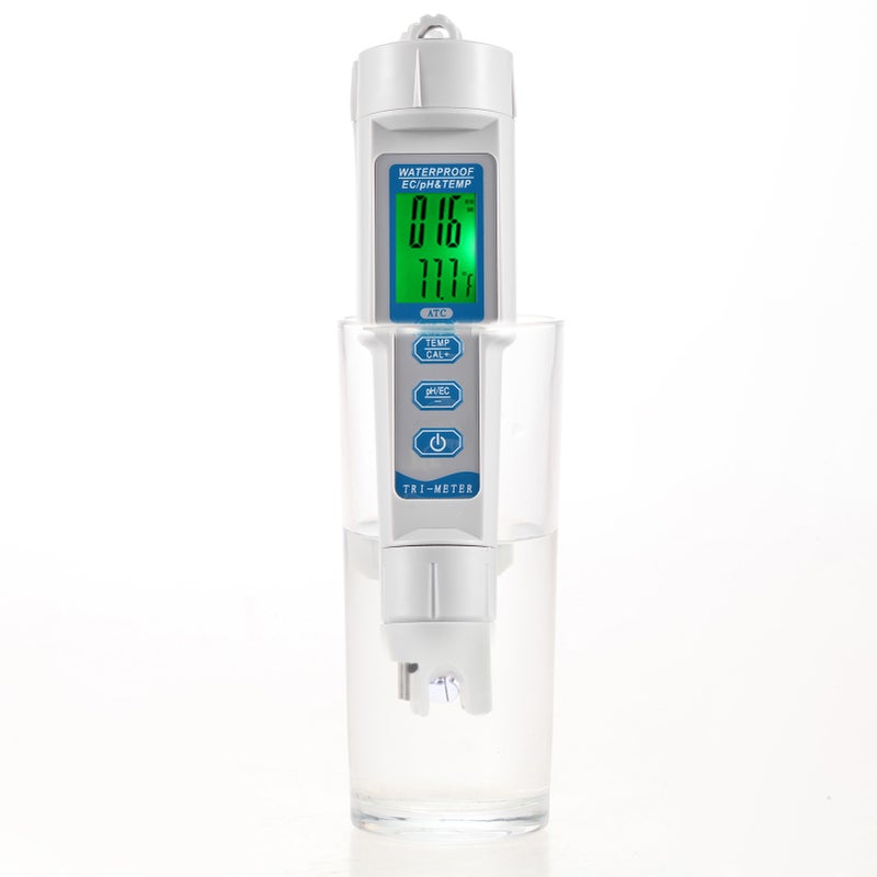 New Professional 3 in 1 Multi-parameter Water Quality Tester Monitor Portable Pen Type pH & EC & TEMP Meter Acidometer Water Quality Analysis Device - Image 4