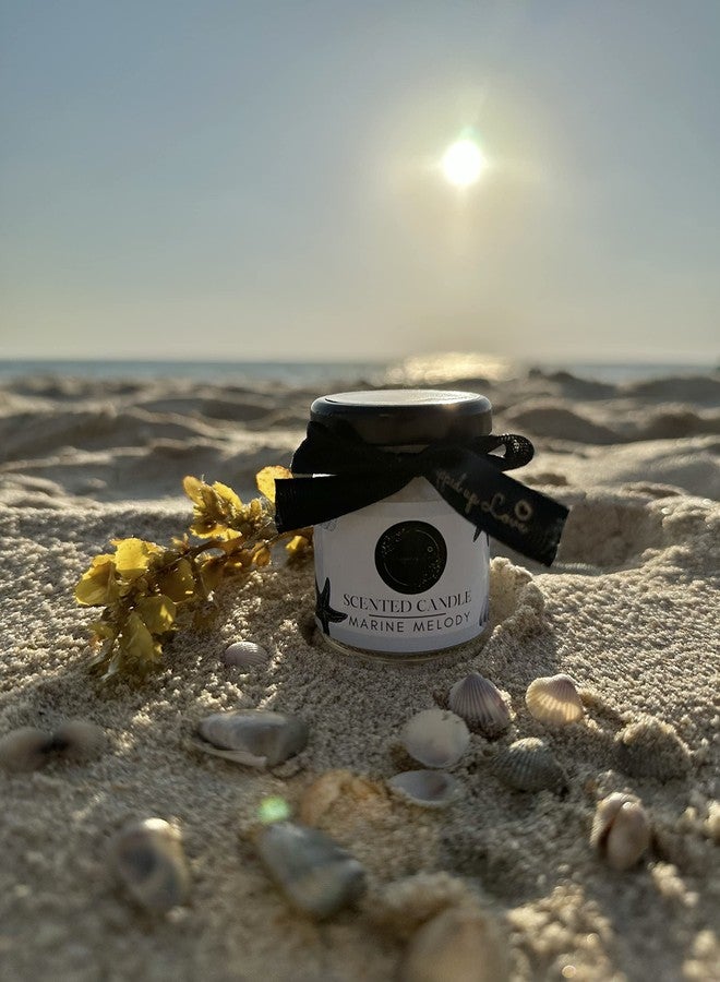 Wrapped up Love مجموعة شموع معطرة من Wrapped up Love - مجموعة هدايا للشفاء العاجل، عبوة من قطعتين، مجموعة هدايا شموع معطرة - (شموع Marine Melody و Roasted Coffee) - Image 4