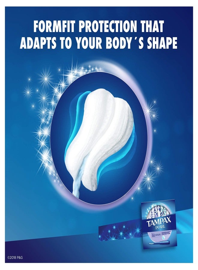 Tampax Pearl Plastic Tampons, Light Absorbency, Unscented, 36 Count (Pack of 2,Packaging May Vary - Image 4