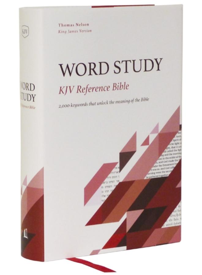 KJV, Word Study Reference Bible, Hardcover, Red Letter, Thumb Indexed, Comfort Print : 2,000 Keywords that Unlock the Meaning of the Bible 