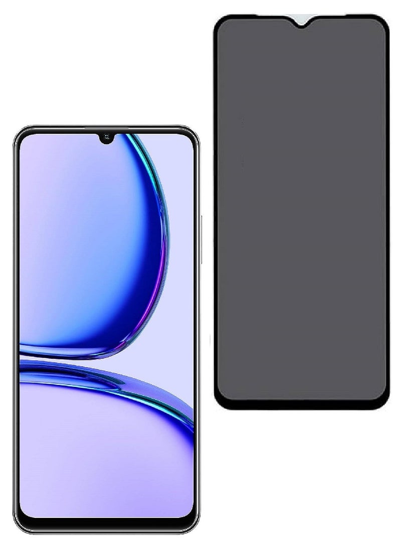 we3 Tempered Glass Screen Protector Anti-Spy Privacy Designed For Realme C53 Full Screen Coverage And Bubble Free - Image 1