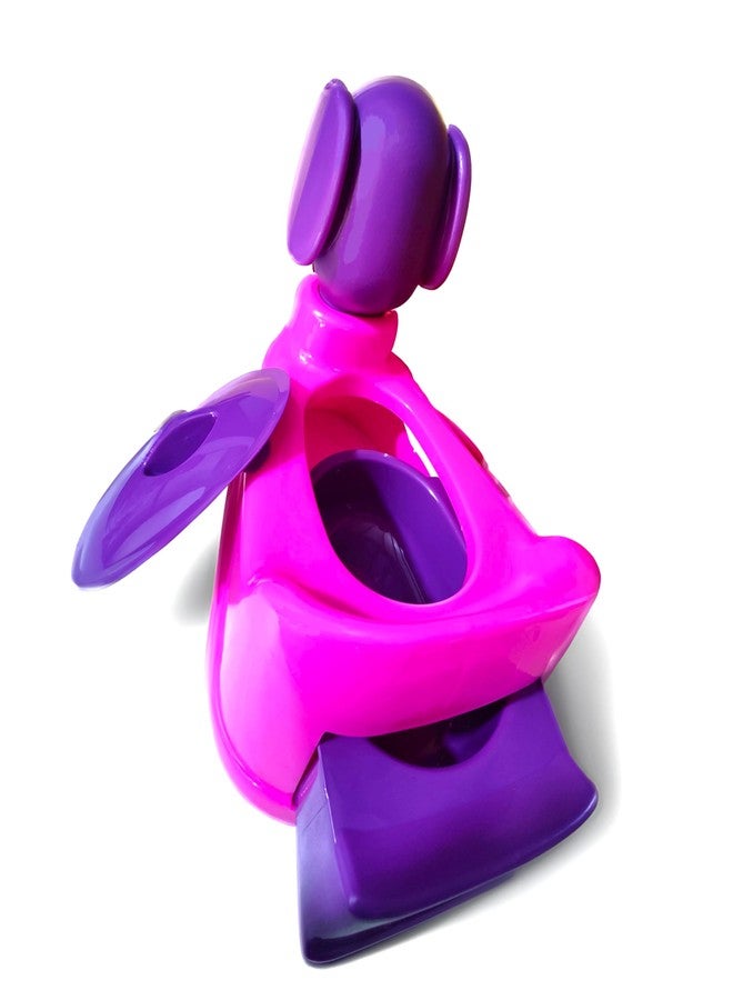 MOLTRES - GOOFY Baby Potty Training Toilet Seat with Removable Tray, Lid For Boy And Girl Kids (Age 6 Mths to 3 Year) Size 39x26x30 Potty Seat/Potty Box (Pink) - Image 4