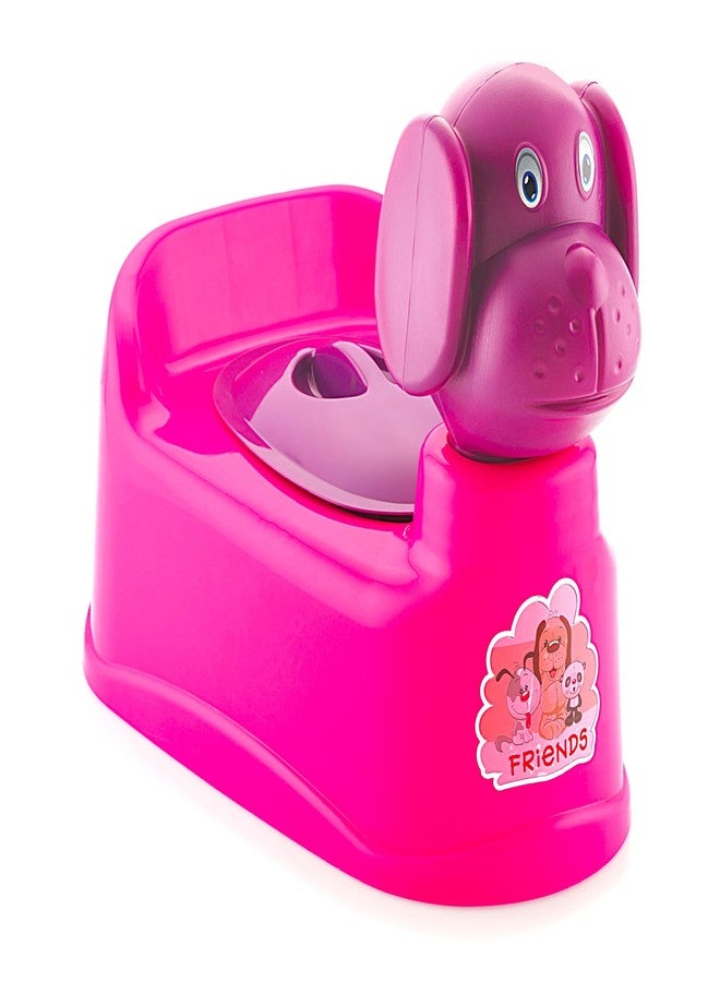 MOLTRES - GOOFY Baby Potty Training Toilet Seat with Removable Tray, Lid For Boy And Girl Kids (Age 6 Mths to 3 Year) Size 39x26x30 Potty Seat/Potty Box (Pink) - Image 3